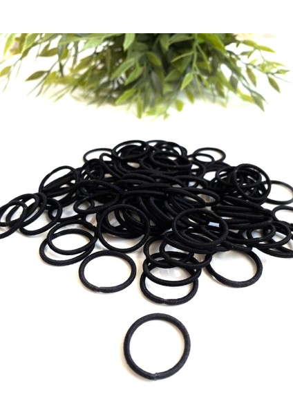 Mini Lastik Toka 50 Adet- Siyah Lastik