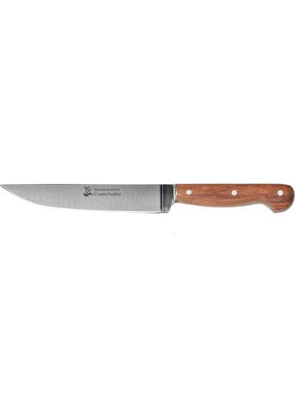 El Yapımı Ahşap 17 cm Ekmek Bıçağı