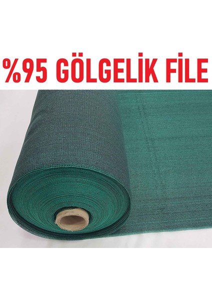 %95 Gölgelik File 1m x 10M Bahçe Çit Örtüsü Meyve Ağacı Örtüsü