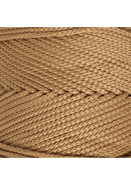Polyester Soft Macrame Bej El Örgü Ipi - LM031