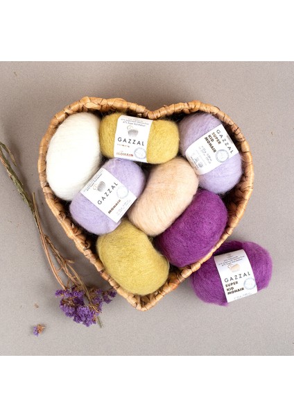 Super Kid Mohair Koyu Kahverengi 25 gr El Örgü Ipi - 64403 modelleri