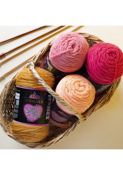 Süper Soft Yarn 200 gr Mavi El Örgü Ipi - 80827 modelleri