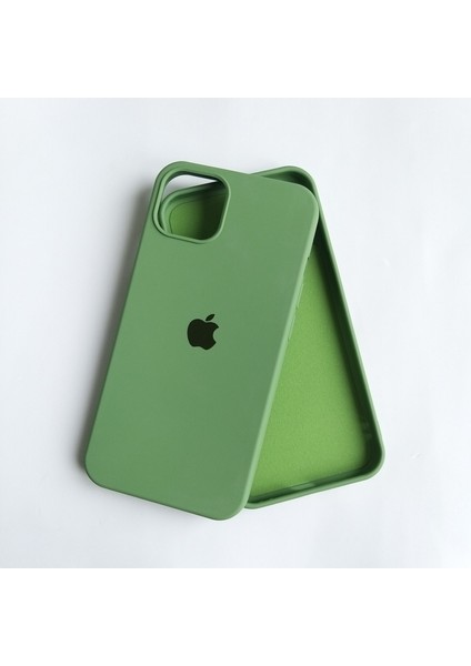 Apple iPhone 13 Uyumlu Lansman Içi Kadife Silikon Kılıf