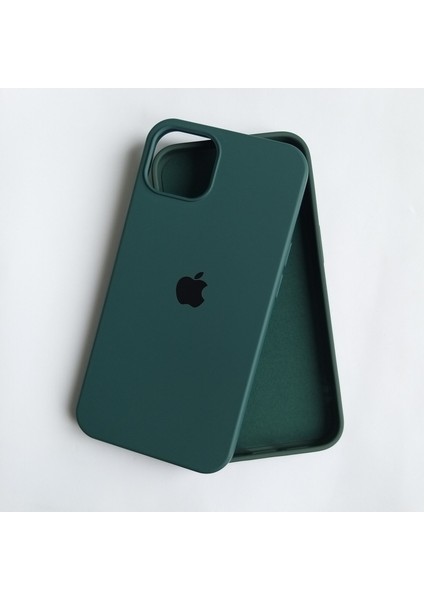 Apple iPhone 13 Uyumlu Lansman Içi Kadife Silikon Kılıf