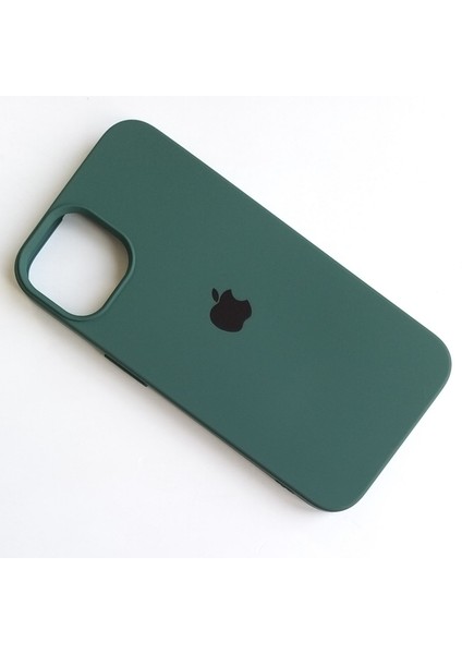 Apple iPhone 13 Uyumlu Lansman Içi Kadife Silikon Kılıf