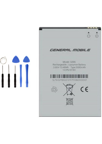 Genral Mobile Discovery GM9GO Batarya Pil Tamir Seti Hediyeli !!!