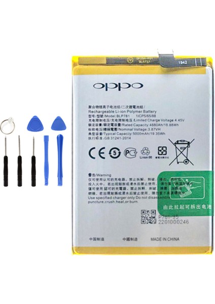 Oppo A53 Batarya Pil Tamir Seti Hediyeli !!!