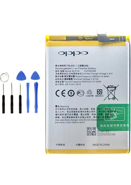 Oppo A93 Batarya Pil Tamir Seti Hediyeli !!!