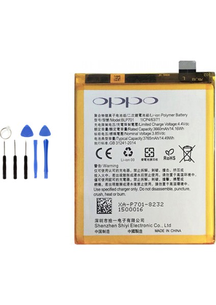 Oppo K1 - R15X - Reno A Batarya Pil Tamir Seti Hediyeli !!!