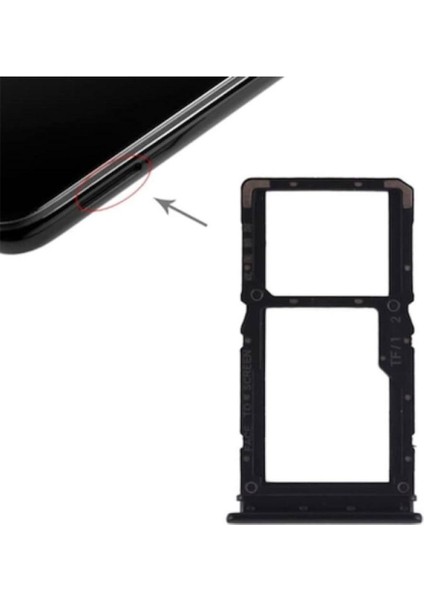 Infinix Note 10 Uyumlu Sim Kapağı Tepsisi Black