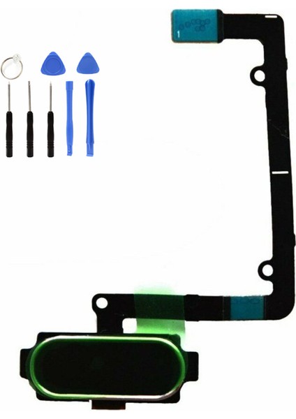Samsung A3 A5 A7 2017 Uyumlu Home Tuş Bordu Tamir Seti Hediye !!! Black