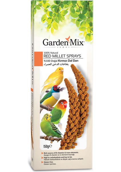 Garden Mix  Platin Kırmızı Dal Darı