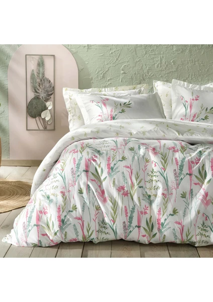 Bedding Hana Tek Kişilik Ranforce Nevresim Takımı - Pembe