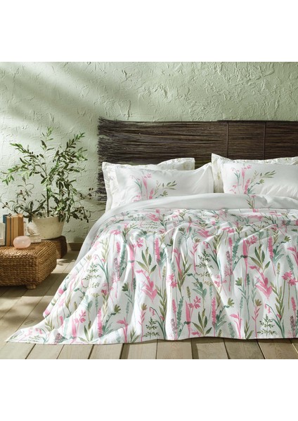 Bedding Hana Tek Kişilik Pike Takımı - Pembe