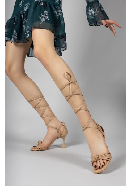 Nude Cilt Kadın Topuklu Ayakkabı 0012364 fırsatları