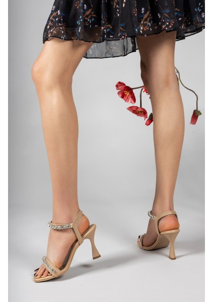 Nude Cilt Kadın Topuklu Ayakkabı 0012365 fırsatları