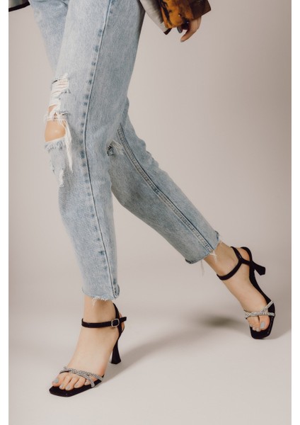 Siyah Sultan Kadın Topuklu Ayakkabı 0012345 indirimleri