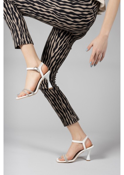 Beyaz Cilt Kadın Topuklu Ayakkabı 0012349 indirimleri