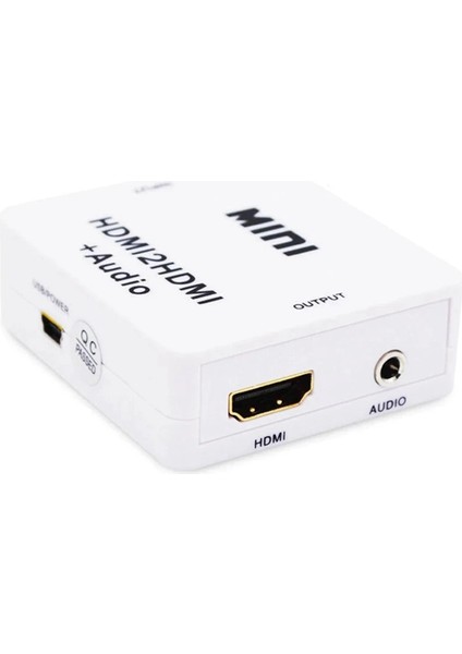 Hdmı Ses Ayırıcı Hdmı To Hdmı+Audıo 3.5 mm Jak Girişi HDMI Extractor Splitter HDMI Digital To Analog