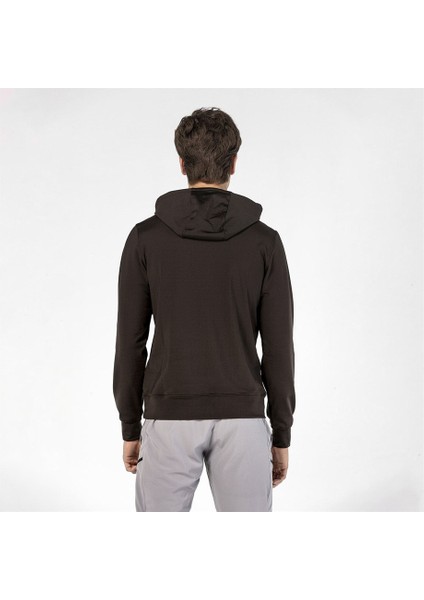 M2Shock 10010 Shock Kapüşonlu Normal Kalıp Baskılı Siyah Erkek Sweatshirt