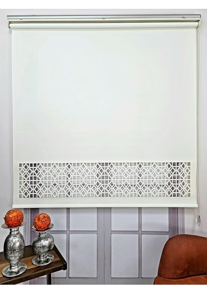 Stor Perde Desenli Lazer Kesim Kalın Kumaşlı ML104 fiyatları