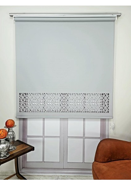 Stor Perde Desenli Lazer Kesim Kalın Kumaşlı ML104 fırsatları