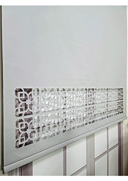 Stor Perde Desenli Lazer Kesim Kalın Kumaşlı ML105