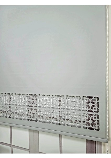 Stor Perde Desenli Lazer Kesim Kalın Kumaşlı ML105