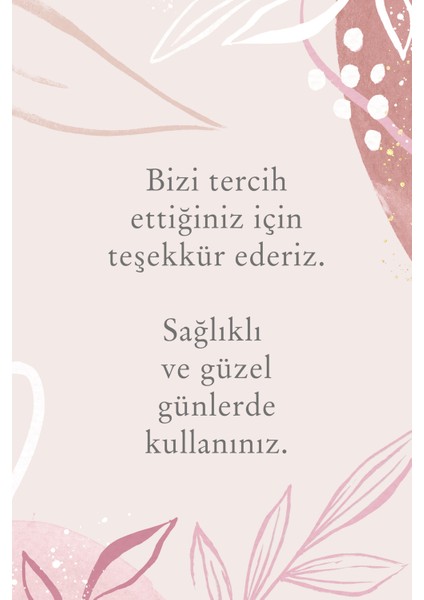 Teşekkür Kartı (5,5X8,5)100 Adet