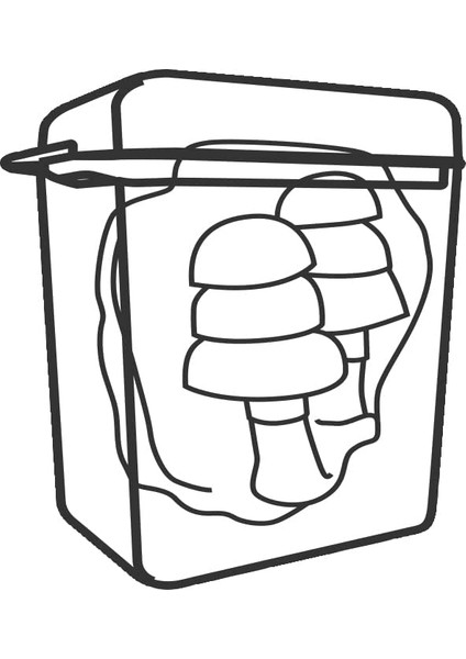 CONICFIR050 Ipli Kulak Tıkacı & Kutulu 50 Adet Gri fırsatları