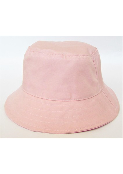 Salarticaret Düz Toz Pembe Balıkçı Şapka Bucket Hat