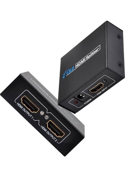 2 Port HDMI Çoğaltıcı HDMI Splitter 1 Giriş 2 Çıkış HDMI Çoklayıcı 2 Ekran Full Ultra Hd 1080P