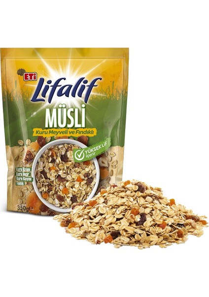 Lifalif Kuru Meyveli ve Fındıklı Müsli 350 g