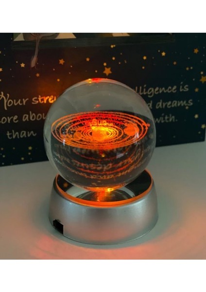 Işıklı Cam Küre Güneş Sistemi Saat Pilli indirimleri