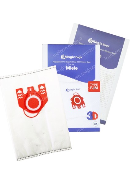 Miele Uyumlu Active Medical - S 578 Süpürge Toz Torbası 4 Adet