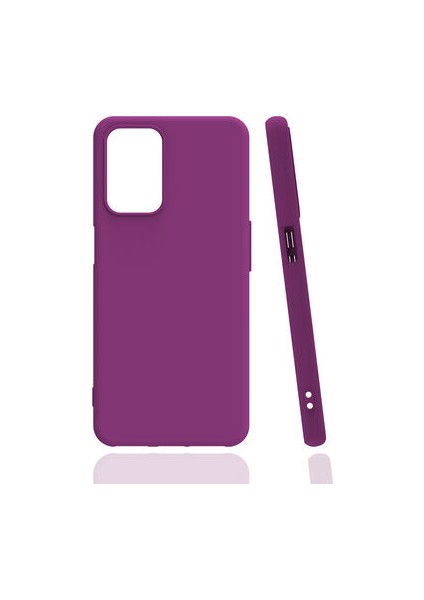 Oppo A55 4g Kılıf Mat Renk Soft Lüks Silikon Kapak