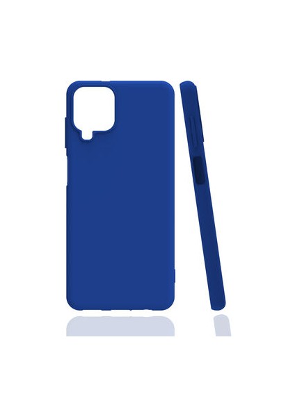Galaxy M12 Kılıf Mat Renk Soft Lüks Silikon Kapak