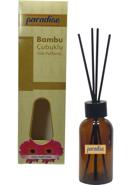 100 ml Amber Renk Şişe Siyah Bambu Çubuk Lavanta Kokusu Oda ve Oto Parfümü