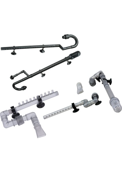 Akvaryum Su Bitki Tankı Girişi Çıkış Borusu 12 / 16 mm. 18 / 24 mm. S - Gri (Yurt Dışından) fiyatları