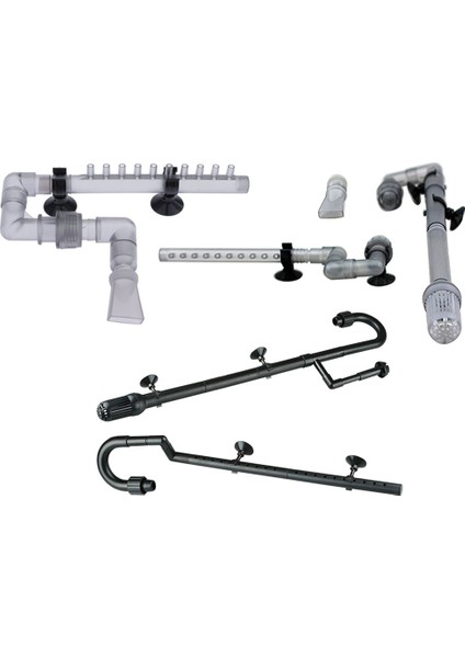 Akvaryum Su Bitki Tankı Girişi Çıkış Borusu 12 / 16 mm. 18 / 24 mm. S - Gri (Yurt Dışından) modelleri