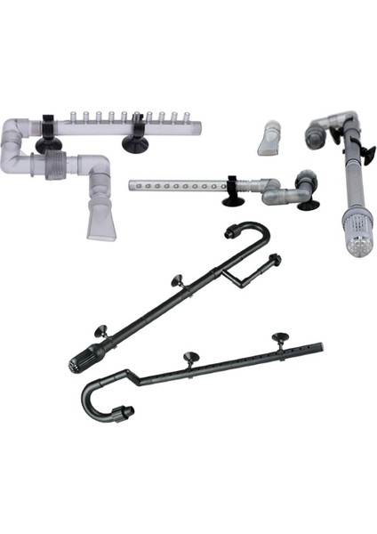 Akvaryum Su Bitki Tankı Girişi Çıkış Borusu 12 / 16 mm. 18 / 24 mm. S - Gri (Yurt Dışından) fırsatları