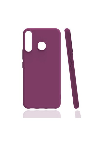 Infinix Hot 8 Kılıf Mat Renk Soft Lüks Silikon Kapak