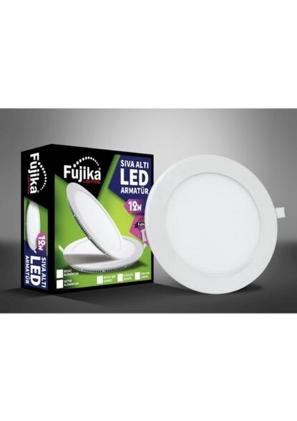 12w Sıva Altı Yuvarlak Panel Led Armatür 3000k