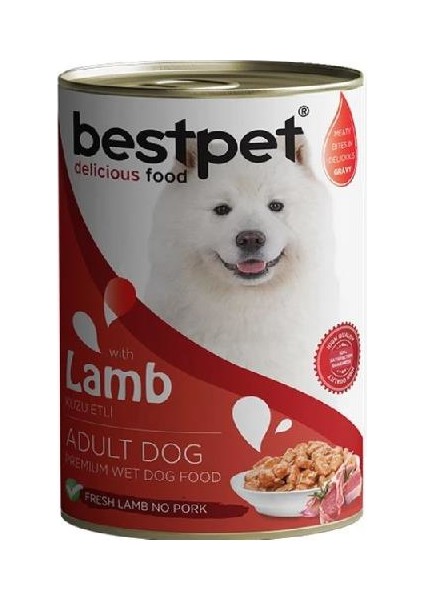 Royal Canin Bestpet Jöle Içinde Parça Kuzu Etli Konserve Yetişkin Köpek Maması 415 gr