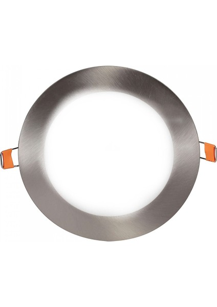 12w Saten Kasa Yuvarlak Panel Led Armatür Beyaz
