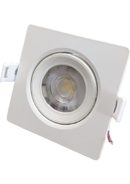 Rıo Led Spot 5w Cob Led Beyaz Kasa Kare Beyaz Işık modelleri