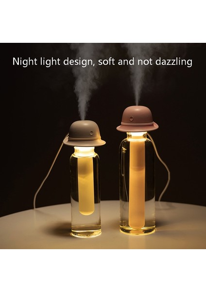 Bd-Lm1 Şapka Tipi Aromaterapi Makinesi USB Eklentisi Sprey Nemlendirici 8 x 7.8 x 23.5 cm. (Bej) (Yurt Dışından) modelleri