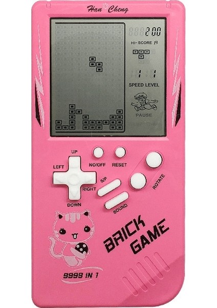 Büyük Ekran Retro Çocuk El Oyun Konsolu Pembe (Yurt Dışından)