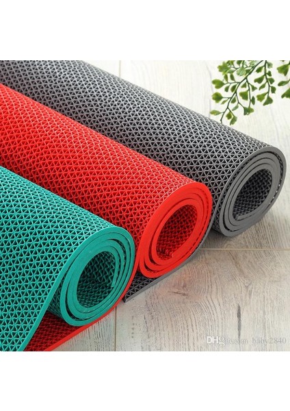 Petek Desenli Paspas 90 cm x 500 cm Islak Zemin Paspası Gri fiyatları