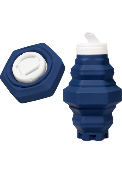 500 ml. Katlanır Su Kupası Silikon Spor Şişesi Açık Sıkıştırılmış Su Şişesi Taşınabilir Seyahat Kupası (Laciball) (Yurt Dışından)